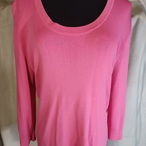 JOHN A. WOMEN'S PINK CASUAL DRESS COWL NECK TUNIC BLOUSE SHIRT SZ XL X-LARGE EUC